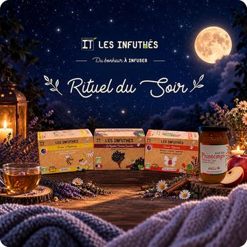 🌙 Rituel du Soir – 3 Infusions Bio & Miel